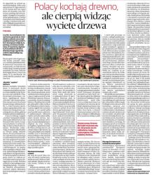 Polacy kochają drewno, ale cierpią widząc wycięte drzewa